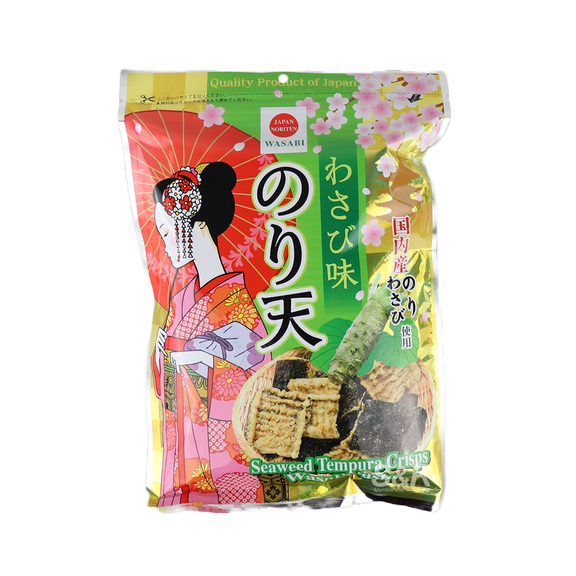 Maruka Seaweed Tempura Wasabi Crisps 125g Maruka Seaweed Tempura Wasabi Crisps 125g